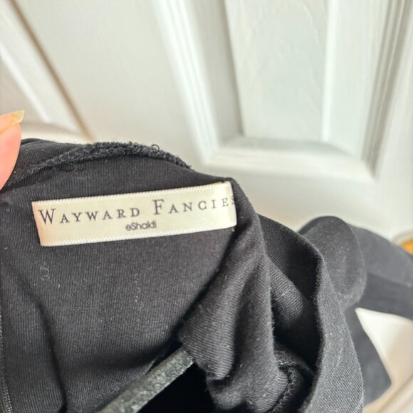 eShakti Black Maxi Dress with Floral Embroidery - Picture 6 of 8